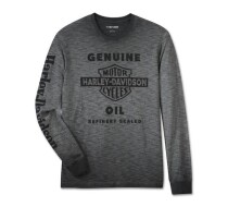 メンズ オイル缶スラブロングスリーブTシャツ