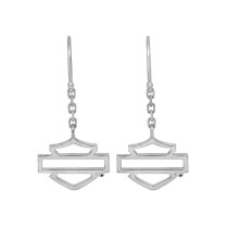 シルエットバー＆シールドダングルピアス