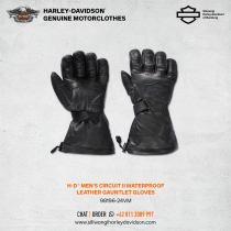 Men's Circuit II Waterproof Leather Gauntlet Gloves