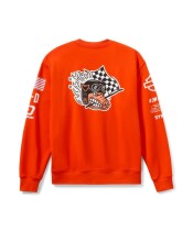 【Men's】ファクトリー　レーシング　ジョニー　クルーネック　フリース　オレンジ