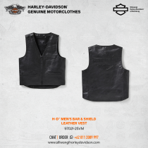 Men's Bar & Shield Leather Vest