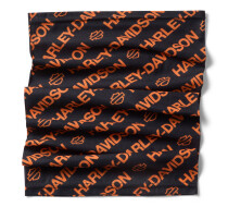 H-D TECH Gaiter - Harley Black & Allover print bandana