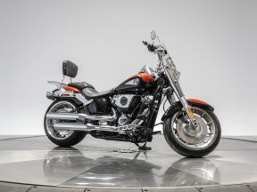 2025 HARLEY-DAVIDSON FLFB FAT BOY in Whiskey Fire/ Vivid Black thumb 1