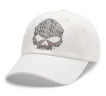 Ženska kapa Willie G Bling Skull Ballcap - Cloud Dancer