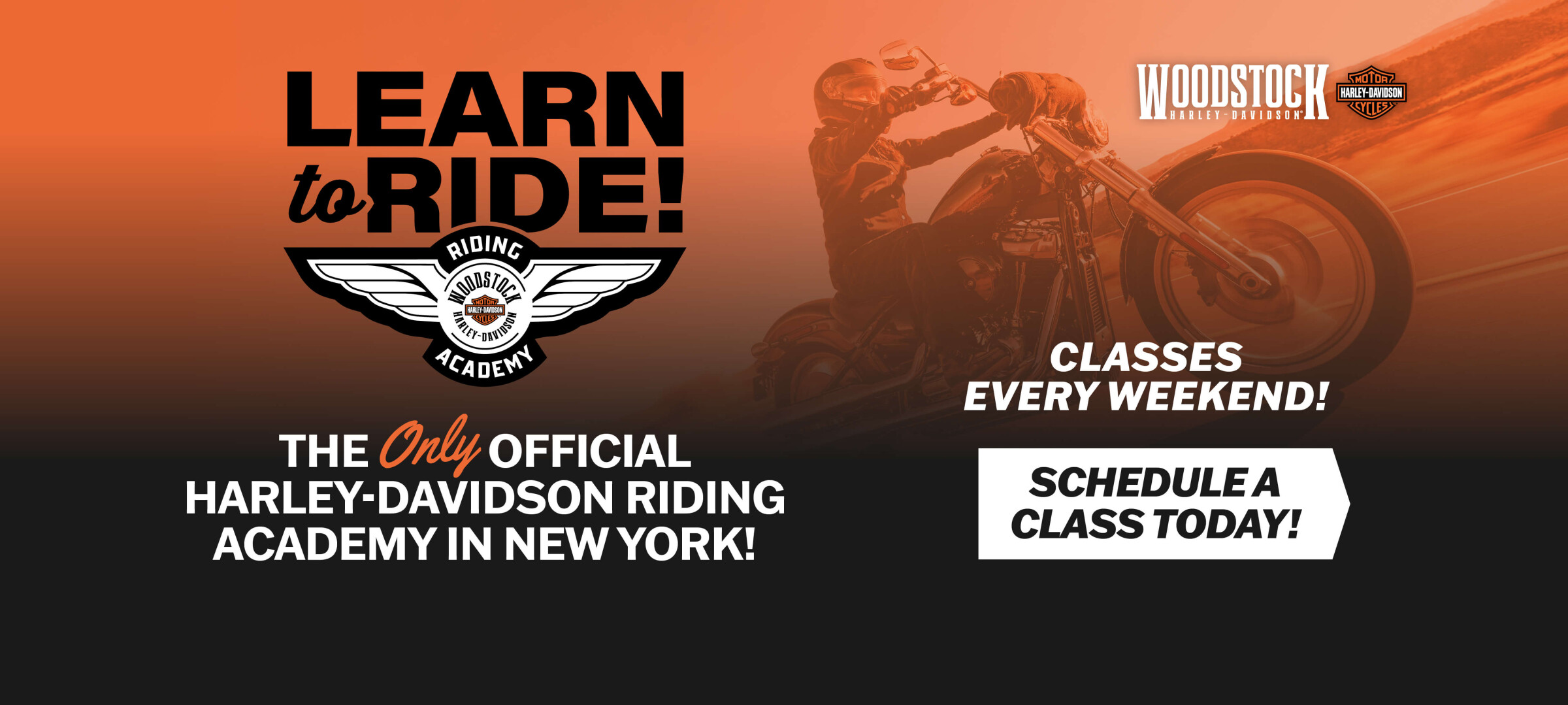Learn to Ride - Harley Davidson Riding Academy
