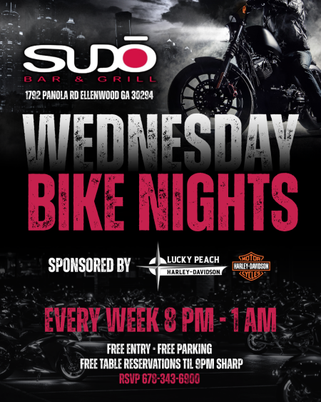 Wednesday Bike Nights @ SUDO Ellenwood