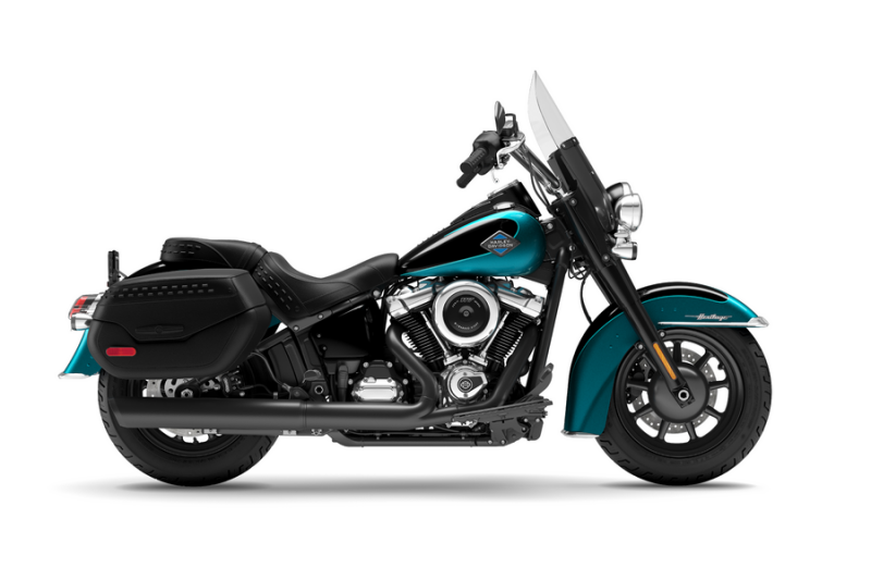 2026 Harley-Davidson® Heritage Classic Teal Thunder / Vivid Black Black Cast Wheels