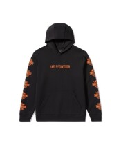 【Men's】エッセンシャル バー＆シールド プルオーバーフーディー（ パーカー）　ハーレーブラック