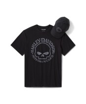 【Men's】スカル ハット＆Tシャツ ギフトセット