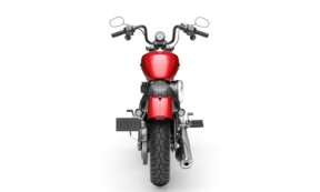 2026 Harley-Davidson® Street Bob™ Brilliant Red Chrome Laced Wheels thumb 1