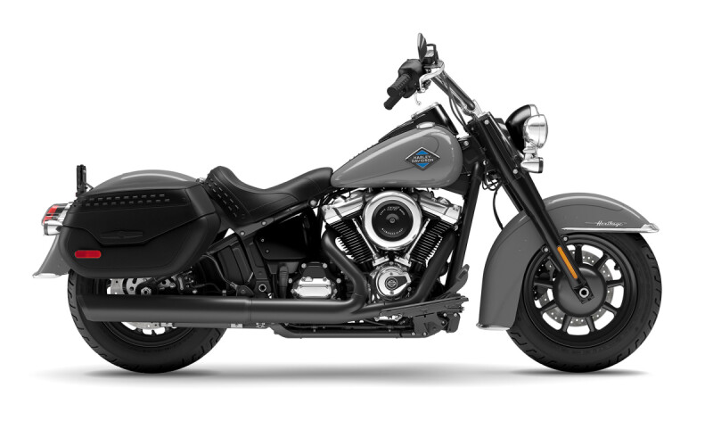 2026 Harley-Davidson® Heritage Classic Solo Dark Billiard Gray Black Cast Wheels