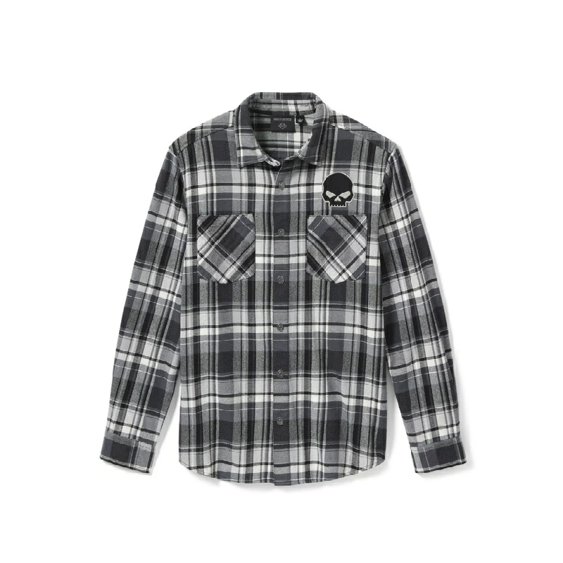 【Men's】ウィリー・G スカルチェックロングスリーブシャツ