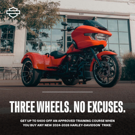 Three Wheels. No Excuses.