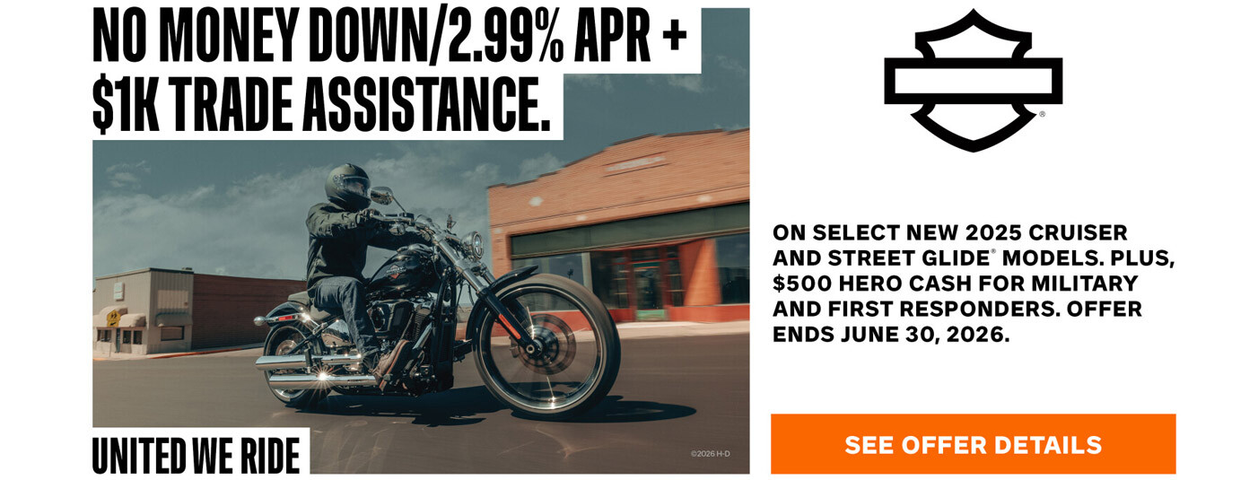 No Money Down/2.99% APR + $1K Trade Assistance