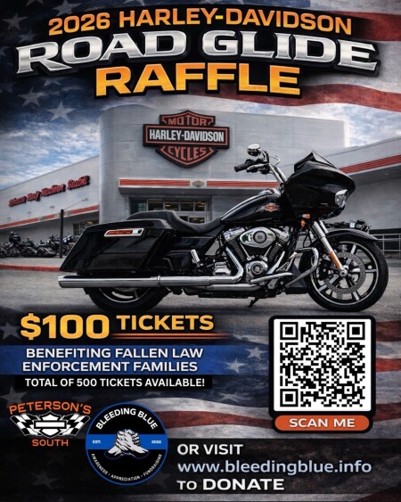 Bleeding Blue Road Glide Raffle
