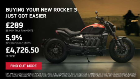 ROCKET 3 - NOW AVAILABLE ON 5.9% APR REPRESENTATIVE