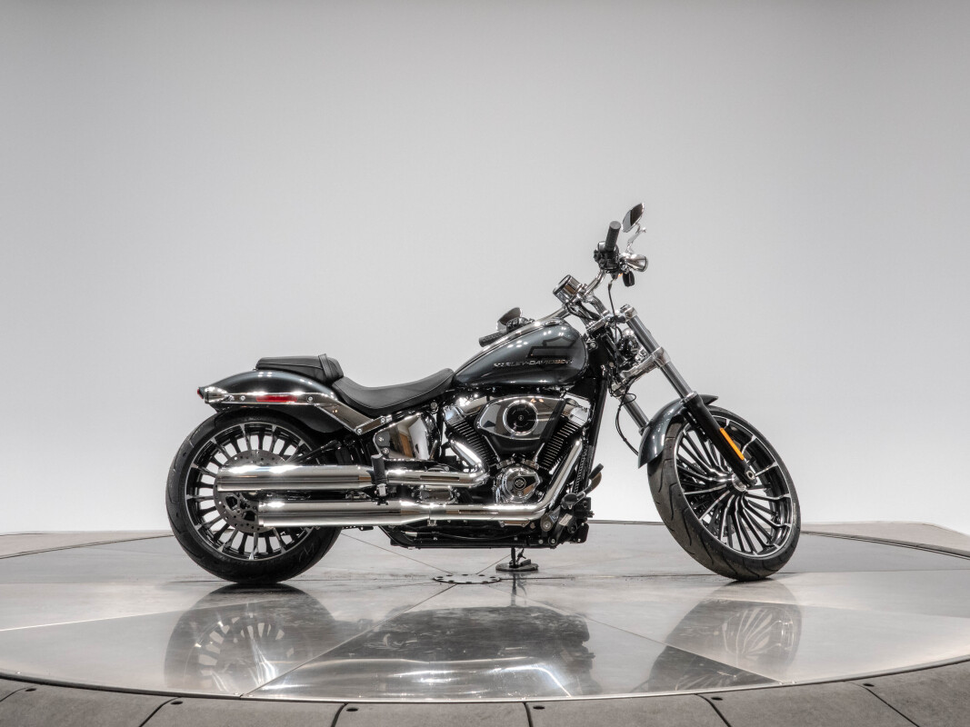 New 2026 Harley-Davidson FXBR Softail Breakout in Iron Horse Metallic with 10 miles