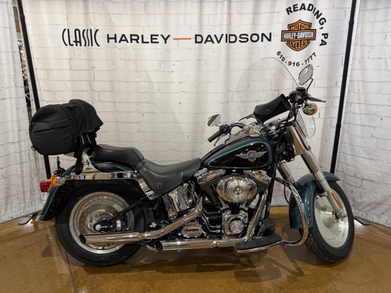 2000 Harley-Davidson® Fat Boy® FLSTF 038236 Two-Tone Suede Green Pearl/Vivid Black