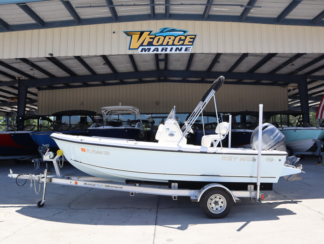 USED 2026 KEY WEST 1720 CC | ICE BLUE | YAMAHA 90HP | VForce