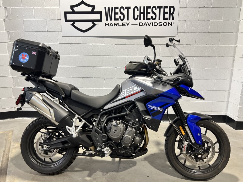 2021 Triumph Tiger 850 Sport Graphite / Caspian Blue