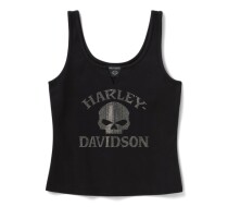 Women's Willie G Skull Bling Tank Women's Willie G Skull Bling Tank Women's Willie G Skull Bling Tan