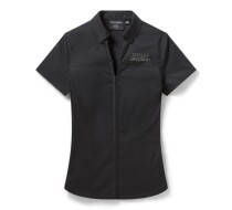 Women's Willie G Bling Garage Shirt - Harley Black