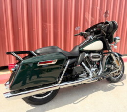 2025 Police Electra Glide Mystique Green/White Gold Pearl thumb 2
