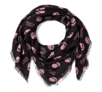 Women's Willie G Skull Shawl - Print - Harley Black & Nostalgia Rose