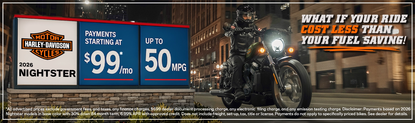 Nightster Gas Savings Promo