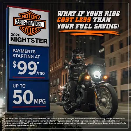 Harley-Davidson Nightster from $99* a Month