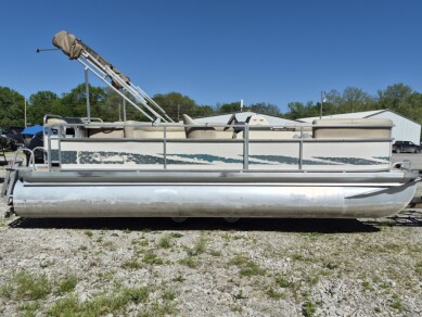 1997 Premier 210 Majestic Series Pontoon + 2002 Johnson 90hp Motor  w/ 2003 Tandem Axle Trailer 