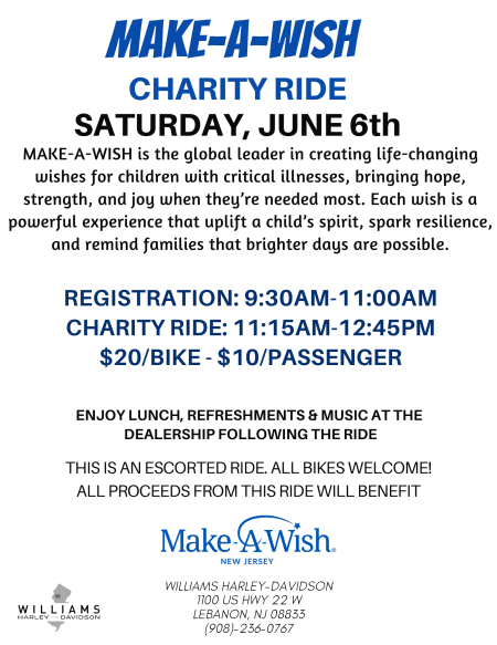 Charity Ride for Make-A-Wish