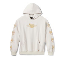 H-D X DICKIES コラボ・ ウィングドホースシュー・オーバーサイズ・プルオーバーフーディー＃96091-26VX ボーン