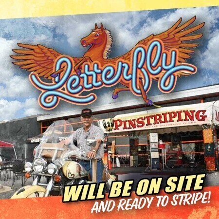 Letterfly Pinstriping Artist & Author On-Site