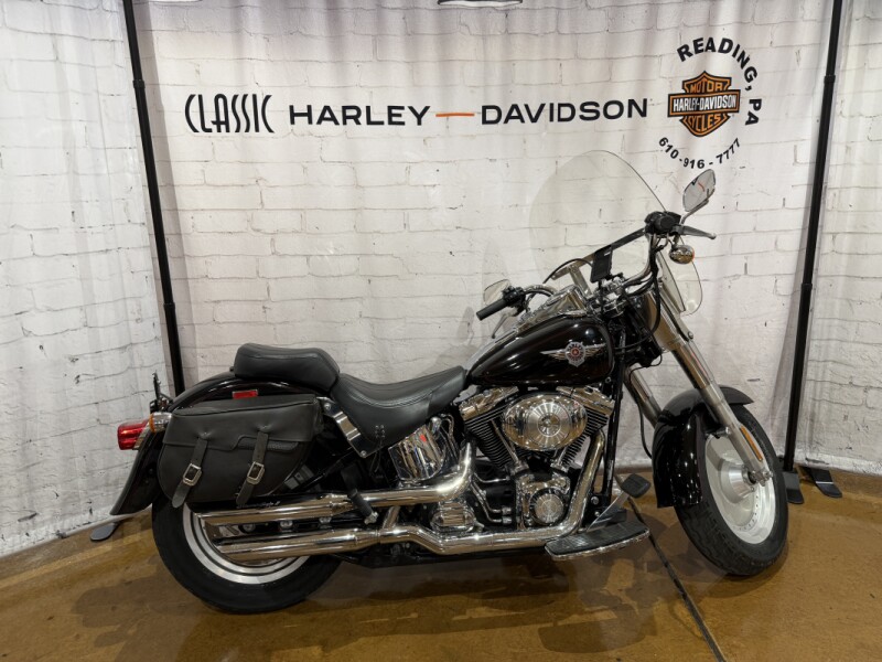 2002 Harley-Davidson® Fat Boy® VIVID BLACK W/STRIPE