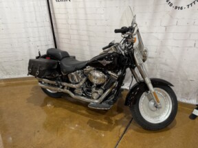 2002 Harley-Davidson® Fat Boy® VIVID BLACK W/STRIPE thumb 1