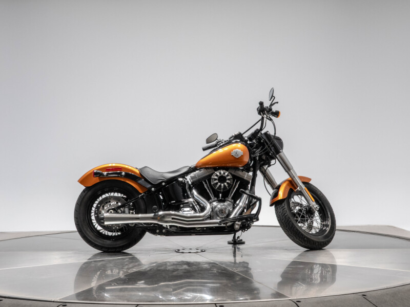2015 HARLEY-DAVIDSON FLS SLIM in Amber Whiskey/Vivid Black