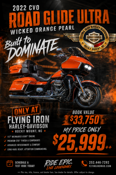2022 Harley-Davidson® CVO™ Road Glide® Limited Wicked Orange Pearl