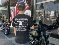 【XXL】TERADA MOTORS × KILLER CUSTOM オリジナルコラボTシャツ ブラック