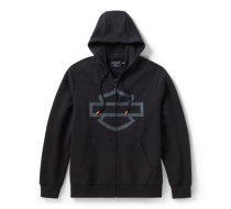 【Men's】ゲイター ジップ フーディー ブラック