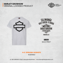 H-D OPEN B&S ON WHITE