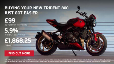 TRIDENT 800 - NOW AVAILABLE ON 5.9% APR REPRESENTATIVE