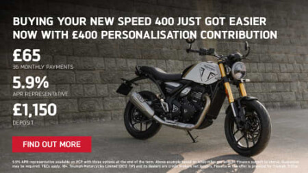 SPEED 400 - NOW AVAILABLE ON 5.9% APR REPRESENTATIVE