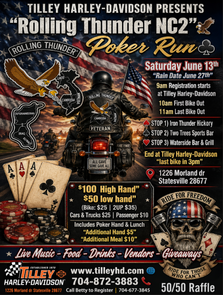 Rolling Thunder NC2 Poker Run