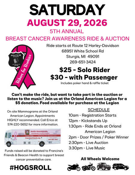 5th Annual Breast Cancer Awareness Ride & Auction