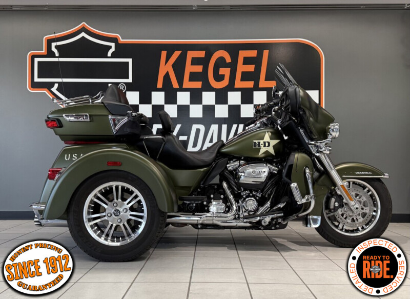 2022 Harley-Davidson® Tri Glide® Ultra Mineral Green Denim