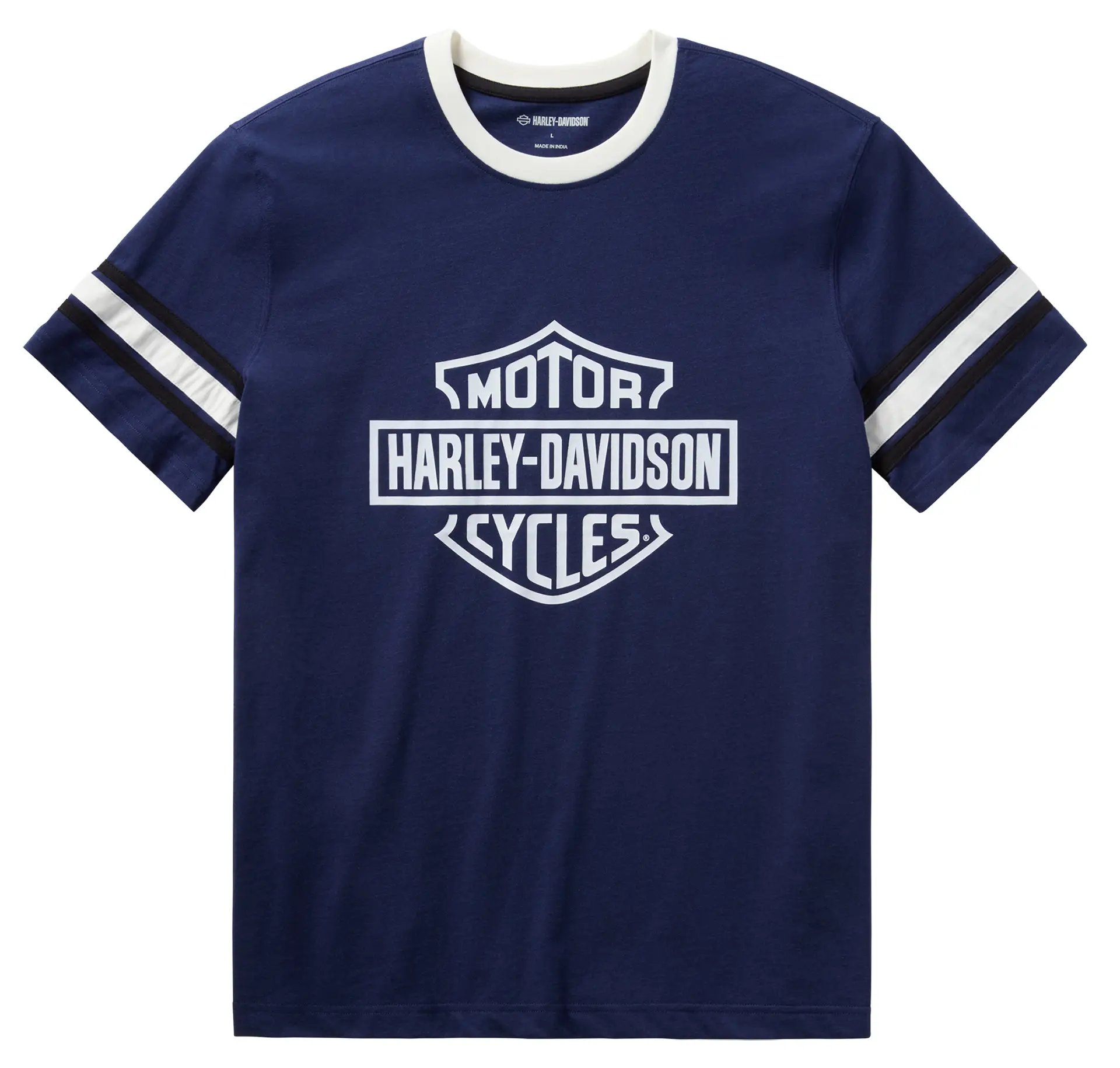 【Men's】エッセンシャル 袖ストライプ ’03 Tシャツ