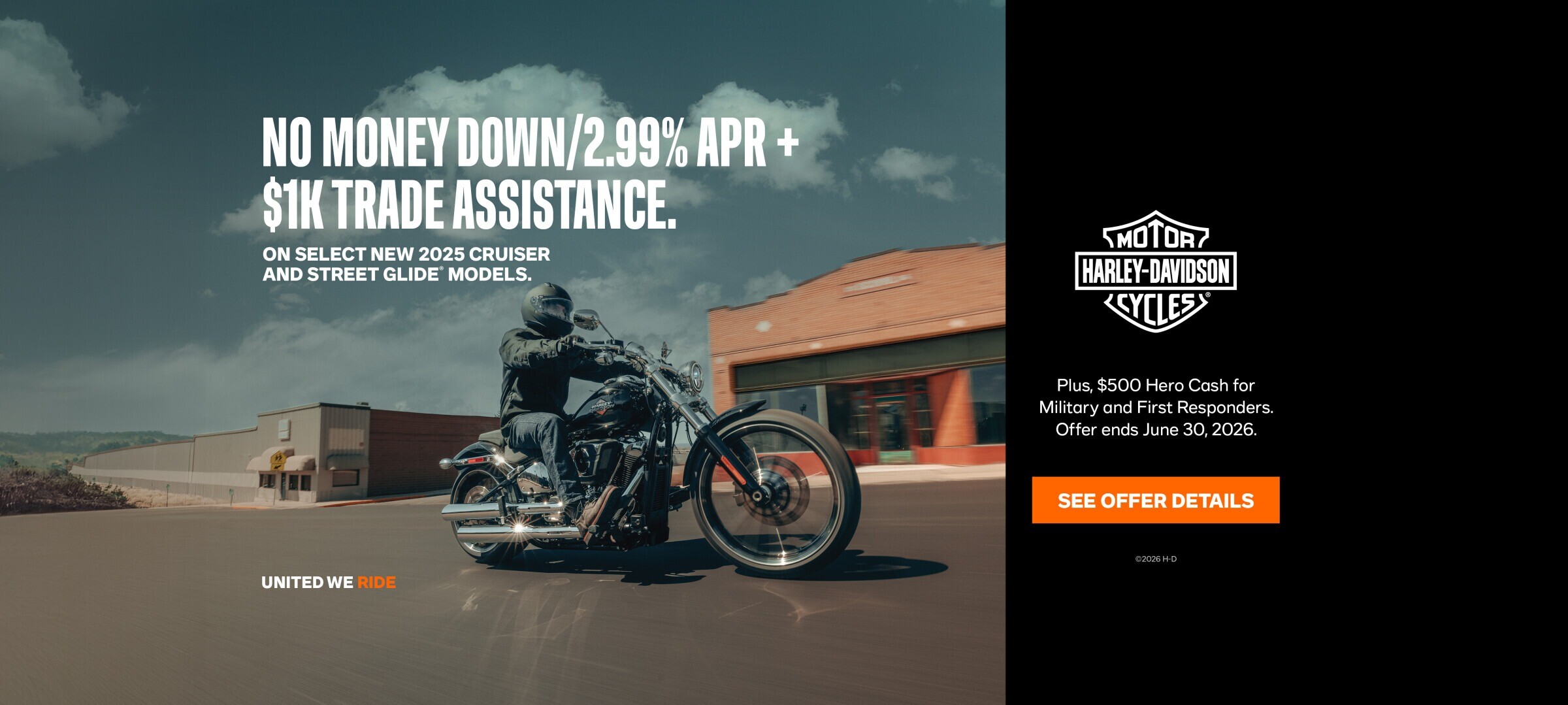 No Money Down/2.99% APR + $1K Trade Assistance