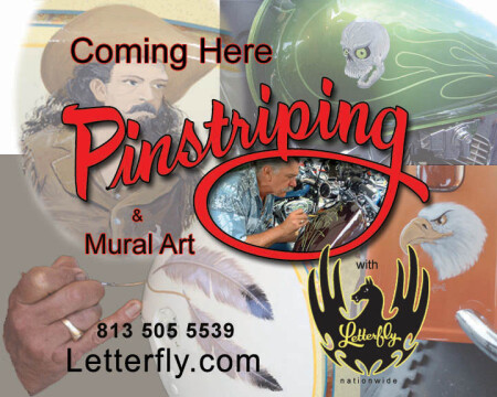 Letterfly Pinstriping @ West Chester H-D!