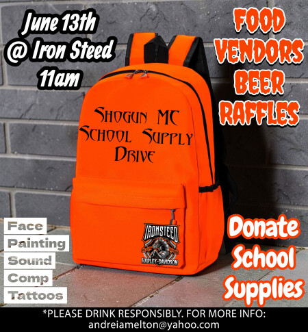 Shogun MC School Supply Drive
